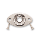 Jack Plate Oval 2 Hole (Various Finishes) - Parts - WM Guitars