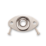 Jack Plate Oval 2 Hole (Various Finishes) - Parts - WM Guitars