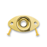 Jack Plate Oval 2 Hole (Various Finishes) - Parts - WM Guitars