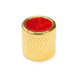 Knurled Gold Potentiometer Knobs x 2 (Various Inlays) - Parts - WM Guitars