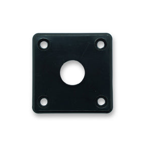 Les Paul Style Jack Plate (Black) - Parts - WM Guitars