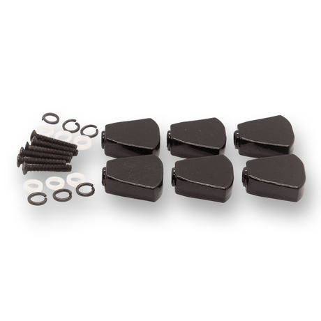 Machine Head Buttons and Fittings x6 Keystone/Tulip (Various Finishes) - parts - WM Guitars