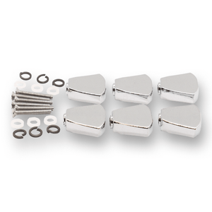 Machine Head Buttons and Fittings x6 Keystone/Tulip (Various Finishes) - parts - WM Guitars