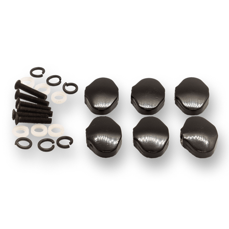 Machine Head Buttons and Fittings x6 Kluson Style (Various Finishes) - parts - WM Guitars