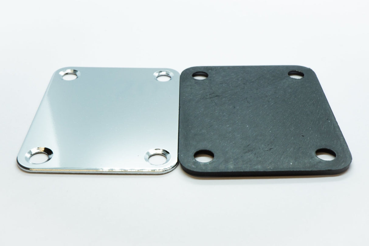 Neck Plate & Screws Set (Chrome) - Parts - WM Guitars