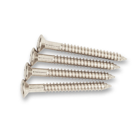 Neck Plate & Screws Set (Chrome) - Parts - WM Guitars