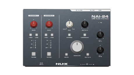 NU - X NAI - 24 2 Channel Audio Interface - Audio Interface - NU - X