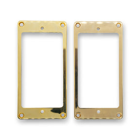 Plastic Humbucking Pickup Rings (Gold) - WM Guitars