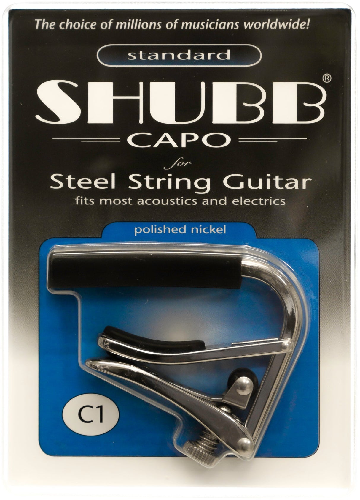 Shubb C1 Standard Steel String Capo - Capos - Shubb