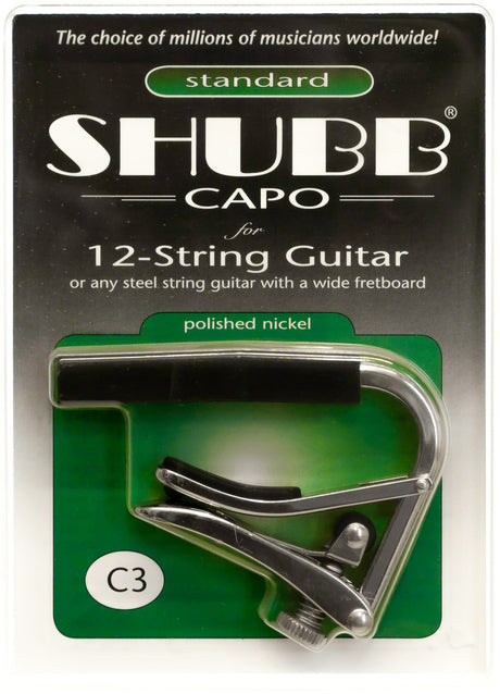 Shubb C3 Standard 12-String Wide Neck Capo - Capos - Shubb