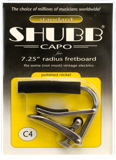 Shubb C4 7.25" Radius Electric Guitar Capo - Capos - Shubb