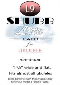 Shubb Lite Capo for Ukulele L9 - Capos - Shubb