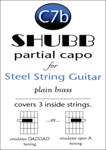 Shubb Partial Capo C7b (Skip outside string and cover next three) - Capos - Shubb