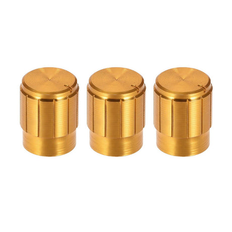 Slim Potentiometer Control Knobs (Gold Aluminium) - Parts - WM Guitars