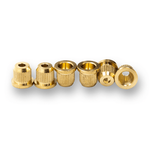 String Ferrules for String Through Body Guitars Brass (Various Finishes) - Parts - WM Guitars