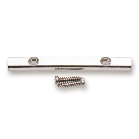 String Retainer Bar & Screws Set (Chrome) - WM Guitars