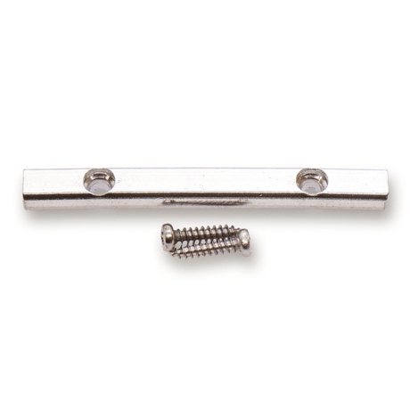 String Retainer Bar & Screws Set (Chrome) - WM Guitars