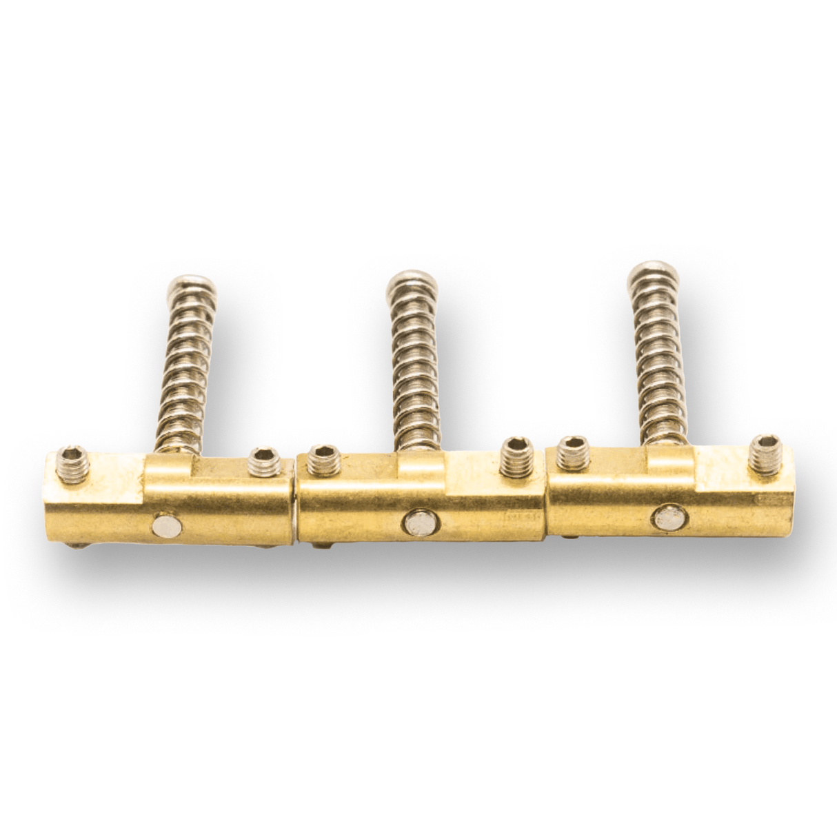 Telecaster Brass Saddles and Fittings x3 (Compensated) - parts - WM Guitars