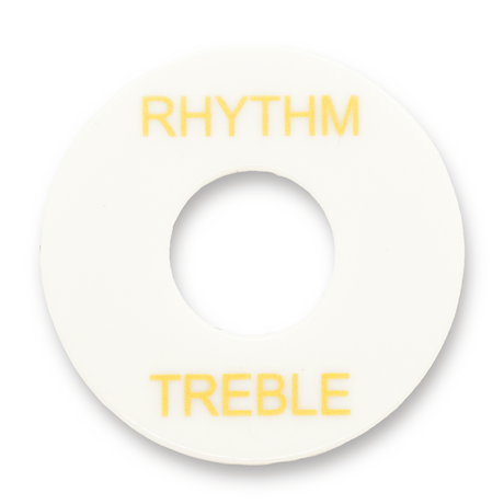 Toggle Switch Surround (White) - WM Guitars