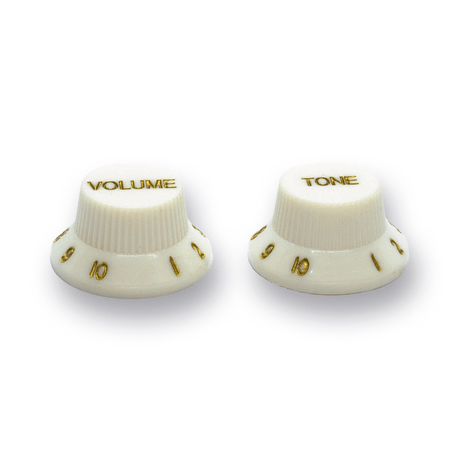 Top Hat Pot Knobs Strat Style (Various Colours) - Parts - WM Guitars