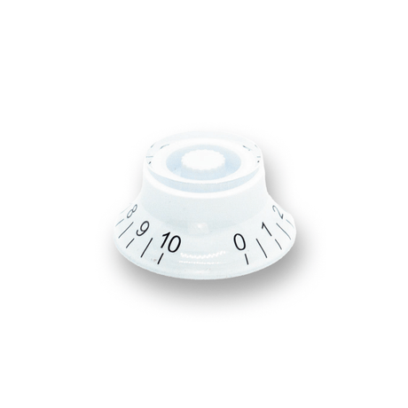 Top Hat Pot Knobs Transparent Tops (Various Colours) - Parts - WM Guitars