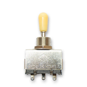 Vintage Style 3 Way Box Toggle Switch (Various Colours) - Parts - WM Guitars