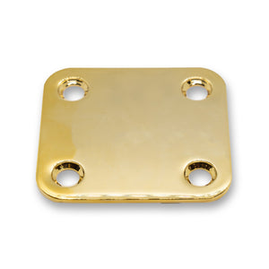 Vintage Style Neck Plate & Screws Set (Chrome or Gold) - Parts - WM Guitars