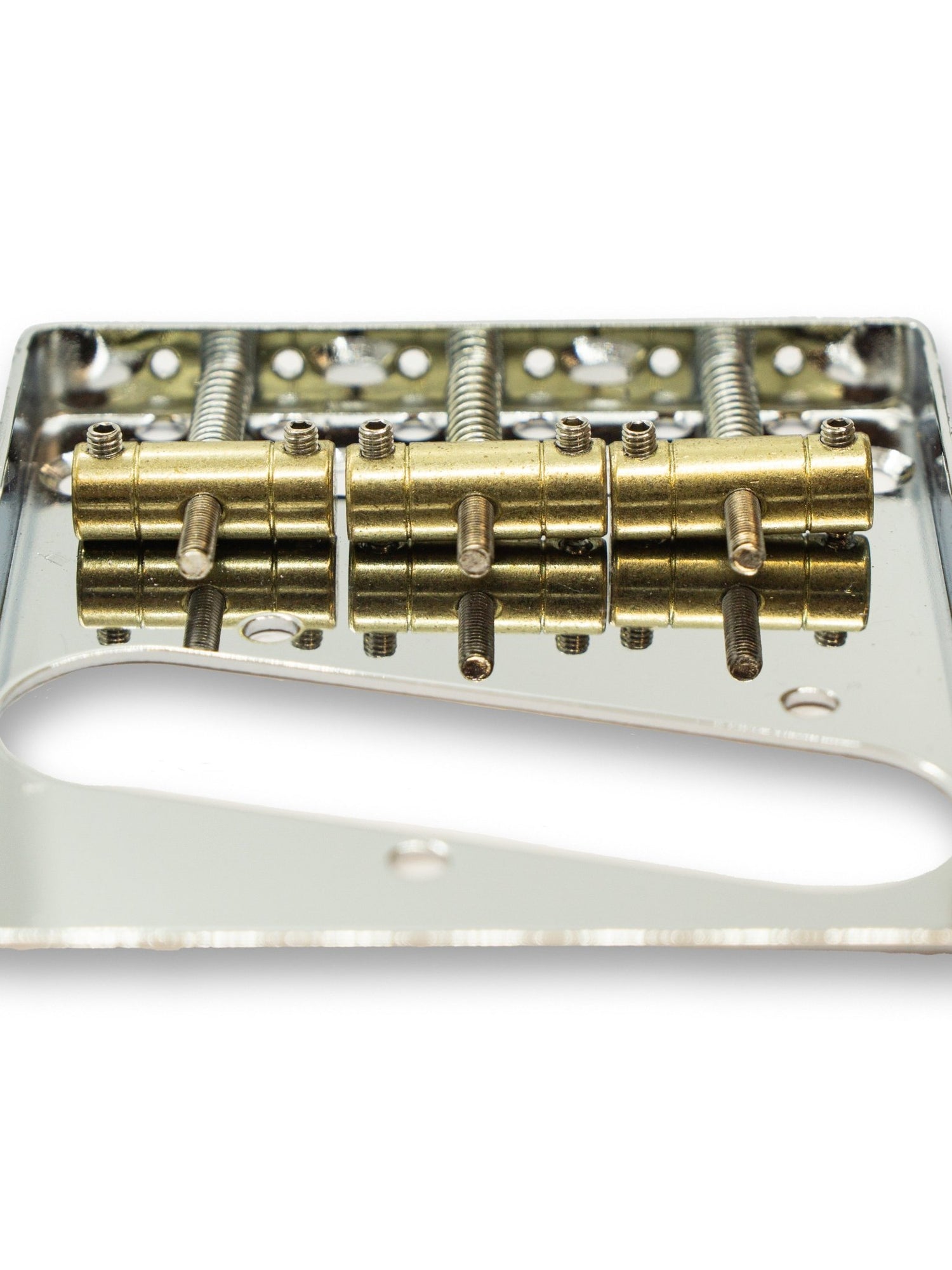 Vintage Telecaster Style Ashtray Bridge with 3 Saddles - Parts - WM Guitars