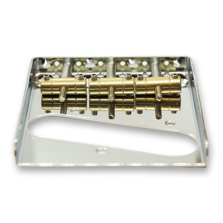 Vintage Telecaster Style Ashtray Bridge with 3 Saddles - Parts - WM Guitars