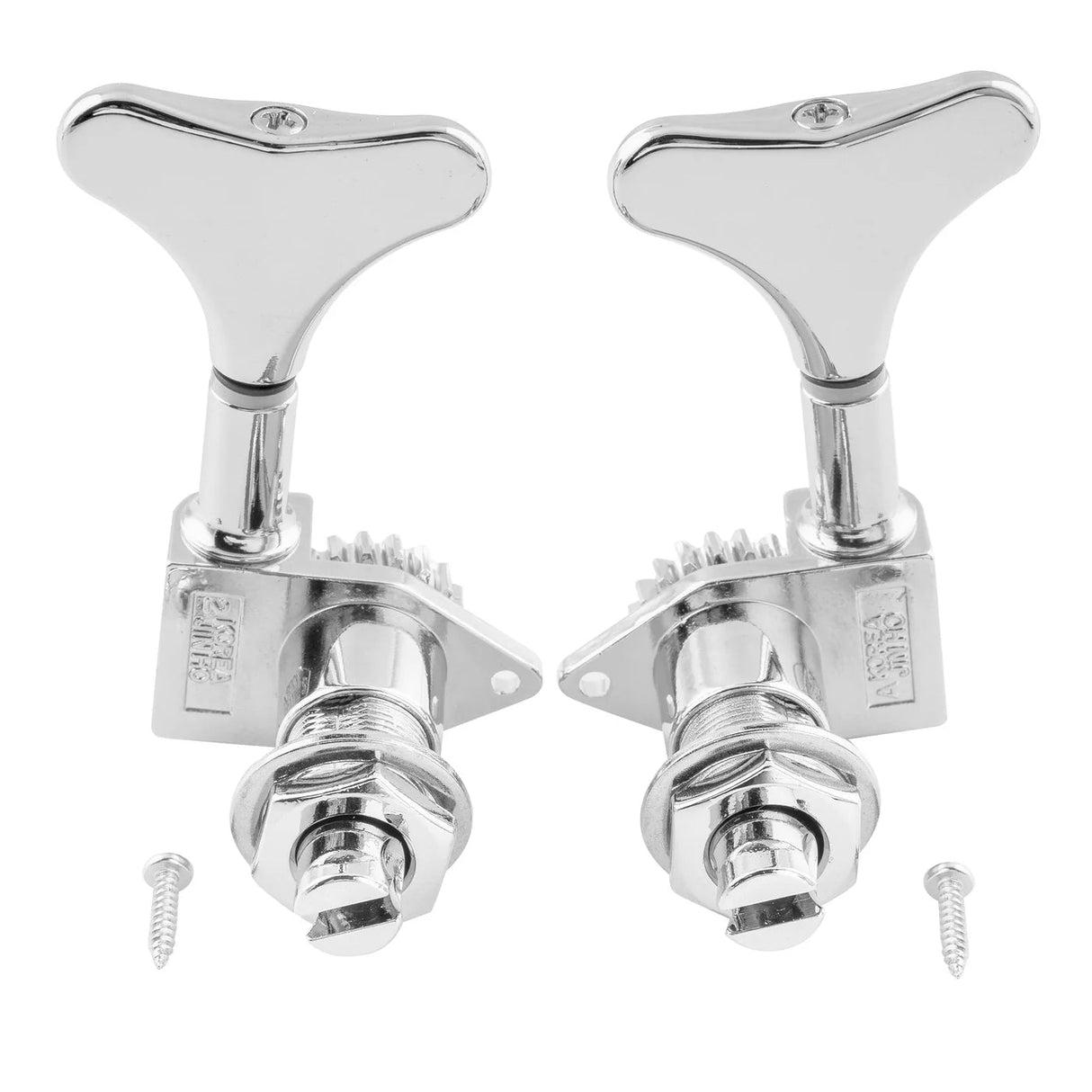 Wilkinson 2R2L 20:1 Ratio Open Gear Bass Machine Heads - Parts - Wilkinson