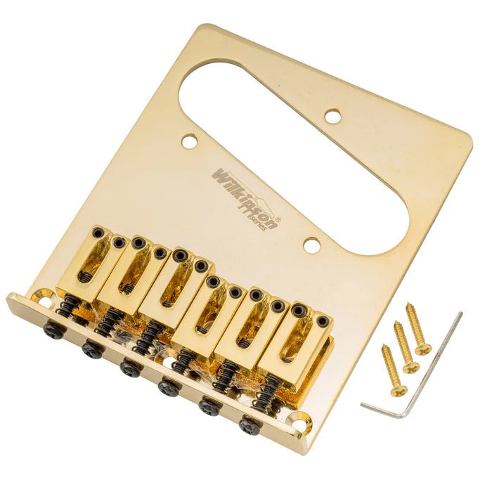 Wilkinson M Series 52.5mm Guitar Bridge with 6 Modern Style Saddles - Parts - Wilkinson