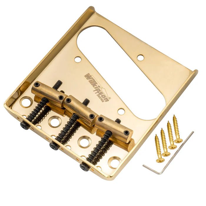 Wilkinson M Series 54mm Vintage Ashtray Style Bridge with 3 Brass Barrel Saddles - Parts - Wilkinson
