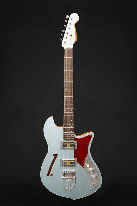 Zona Isca Custom Ice Blue Handmade Electric Guitar - Electric Guitars - Zona