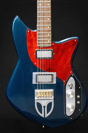 Zona Sulis Custom Petrol Blue Metallic Handmade Electric Guitar - Electric Guitars - Zona