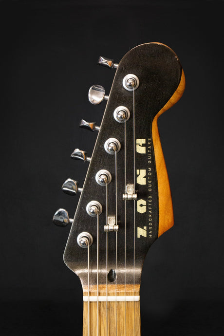 Zona Sulis Custom Texas Tea Black Gold Handmade Electric Guitar - Electric Guitars - Zona